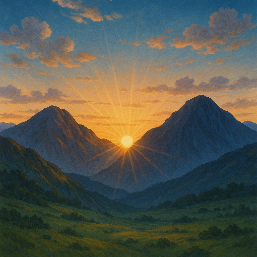 Mountain sunrise
